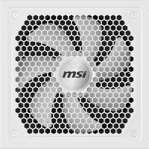 MSI MAG A1000GL PCIE5 أبيض، مزود طاقة مدمج للألعاب بقدرة 1000 واط، 80+ ذهبي، ATX 3.1 وPCIe 5.1 جاهز، كابل أصلي مزدوج اللون 12V-2x6، منخفض الضوضاء، كابلات سترة منقوشة، ضمان لمدة 10 سنوات in Kuwait