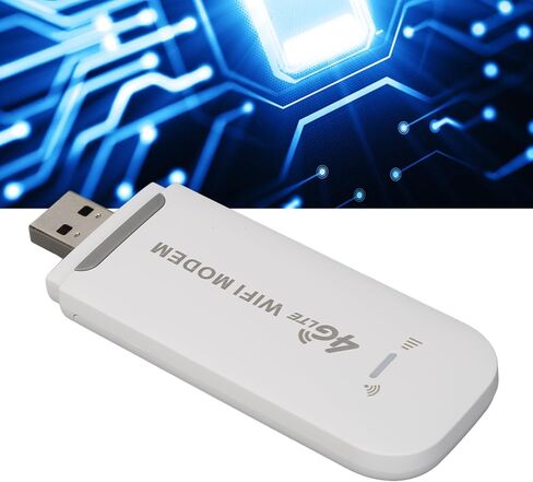 Sanpyl 4G LTE USB WiFi Hotspot، 4G Mobile Hotspot Router 150Mbps Pocket Network WiFi Modem Support 8 Users، for Wins for Android for OSX in Kuwait