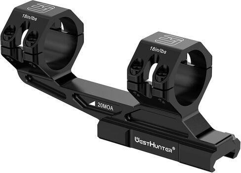 WestHunter Optics الدقة ناتئ Picatinny نطاق جبل، 30 مم / 34 مم أنبوب إزاحة حلقة مزدوجة خفيفة الوزن قطعة واحدة Riflescope جبل - مستوى الفقاعة | النموذج الأساسي in Kuwait