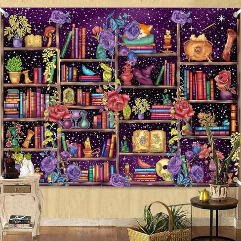 Medieval Bookshelf Backdrop 7x5 FT Bookcase Photography Background Bookshelf Library Backdrops Wall Hanging Dark Academia Photography Background Photo Studio Props in Saudi Arabia