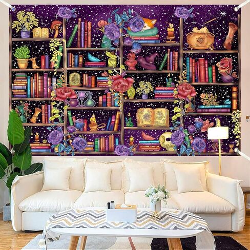 Medieval Bookshelf Backdrop 7x5 FT Bookcase Photography Background Bookshelf Library Backdrops Wall Hanging Dark Academia Photography Background Photo Studio Props in Saudi Arabia