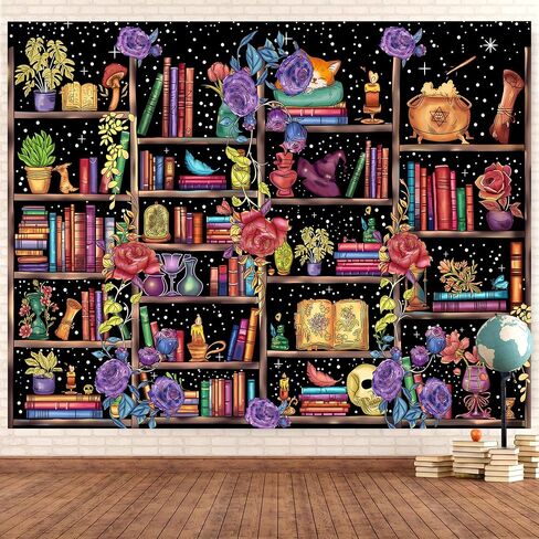 Medieval Bookshelf Backdrop 7x5 FT Bookcase Photography Background Bookshelf Library Backdrops Wall Hanging Dark Academia Photography Background Photo Studio Props in Saudi Arabia