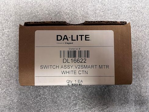 Da-Lite DL16622 Smart Low-Voltage Wall Switch (White) in Kuwait