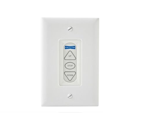 Da-Lite DL16622 Smart Low-Voltage Wall Switch (White) in Kuwait