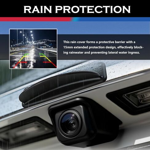 Silicone Car Backup Camera Rain Cover,Car Backup Camera Rain Shield for Clear Rear View & Rains Protection,Universal Reverse Cameras Rains Shield Automotive Exterior Accessories in Kuwait