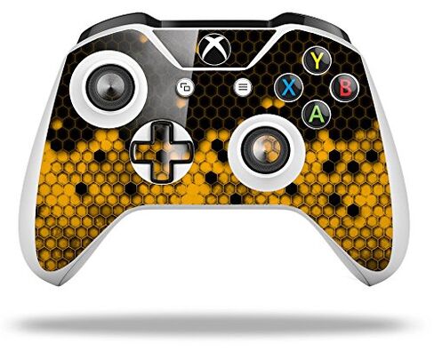 WraptorSkinz Decal Vinyl Skin Wrap compatible with XBOX One S/X Controller - HEX Yellow (CONTROLLER NOT INCLUDED) in Saudi Arabia