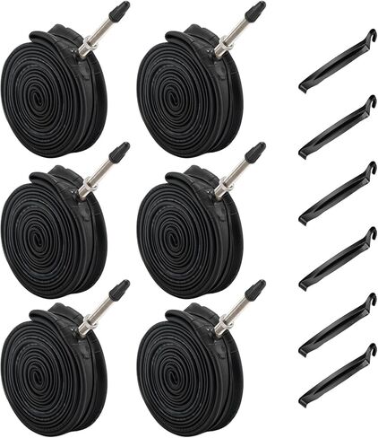 6 حزمة 700c إطار دراجة أنبوب 700 x 32c 35c 38c 40c 42c 48 مللي متر شريدر صمام الطريق دراجة أنابيب 700C الأنبوب الداخلي بوتيل دراجة مطاطية أنبوب والإطارات in Kuwait
