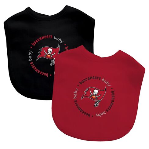 Baby Fanatic Officially Licensed Unisex Baby Bibs 2 Pack - NFL Tampa Bay Buccaneers Baby Apparel Set in Saudi Arabia