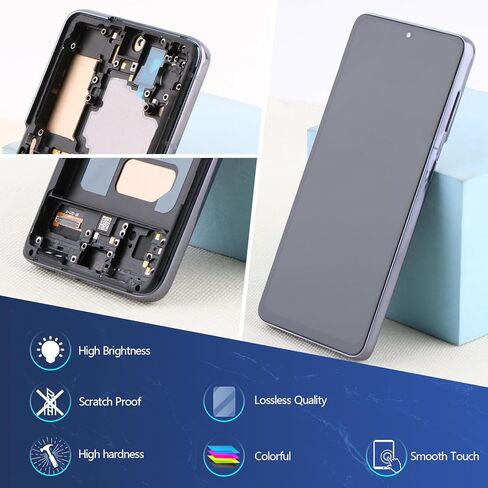 YWLRONG لهاتف Samsung Galaxy S21 5G G991U بديل شاشة incell لهاتف Samsung Galaxy S21 4G G990 incell شاشة LCD تعمل باللمس مع أدوات (مع إطار) in Kuwait
