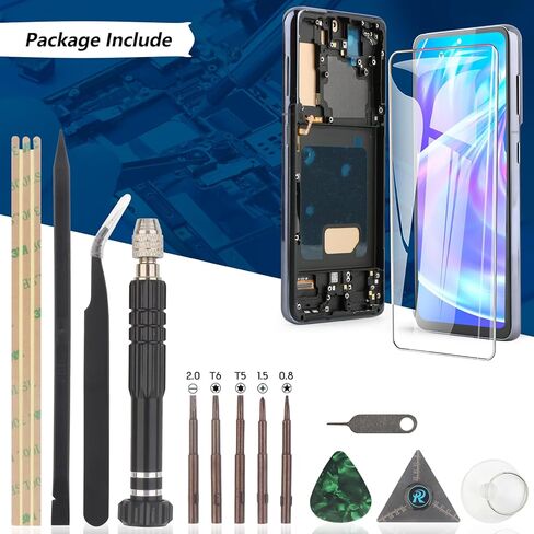YWLRONG لهاتف Samsung Galaxy S21 5G G991U بديل شاشة incell لهاتف Samsung Galaxy S21 4G G990 incell شاشة LCD تعمل باللمس مع أدوات (مع إطار) in Kuwait