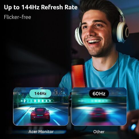 شاشة مكتب ألعاب acer SH273 P1si مقاس 27 بوصة IPS Full HD (1920 x 1080) بدون إطار | تقنية AMD FreeSync | تحديث يصل إلى 144 هرتز | 1 مللي ثانية (VRB) | الإمالة وضبط الارتفاع والدوران | منافذ HDMI وVGA in Kuwait