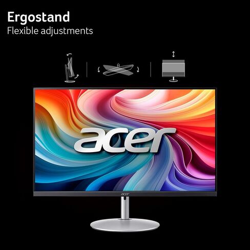 شاشة مكتب ألعاب acer SH273 P1si مقاس 27 بوصة IPS Full HD (1920 x 1080) بدون إطار | تقنية AMD FreeSync | تحديث يصل إلى 144 هرتز | 1 مللي ثانية (VRB) | الإمالة وضبط الارتفاع والدوران | منافذ HDMI وVGA in Kuwait