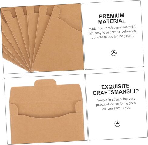 Veemoon 50 Pack Kraft Paper CD Sleeves - Durable DVD Packaging Bags for Safe Storage at in Saudi Arabia