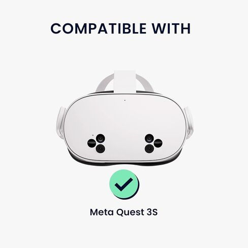 kwmobile Lens cover compatible with Meta Quest 3S - VR glasses cover scratch-resistant - Black in Saudi Arabia