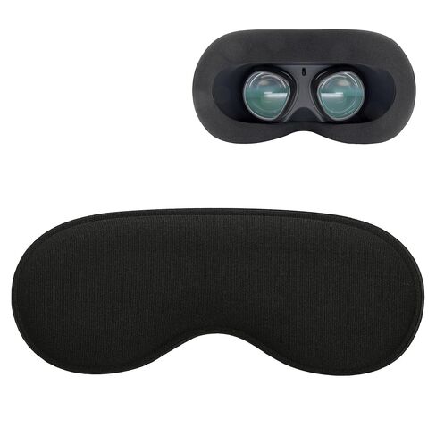 kwmobile Lens cover compatible with Meta Quest 3S - VR glasses cover scratch-resistant - Black in Saudi Arabia