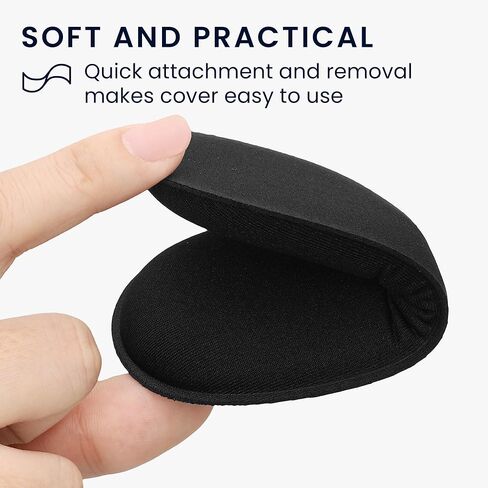 kwmobile Lens cover compatible with Meta Quest 3S - VR glasses cover scratch-resistant - Black in Saudi Arabia