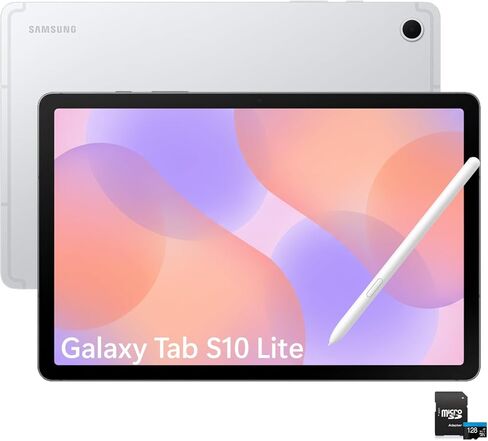 Samsung Galaxy Tab S10 Lite Wi-Fi 256 جيجابايت (رمادي) الإصدار الدولي مع بطاقة SD سعة 128 جيجابايت | شاشة كبيرة مقاس 10.9 بوصة، قلم S Pen متضمن، عمر بطارية طويل، تعدد المهام بسلاسة in Saudi Arabia