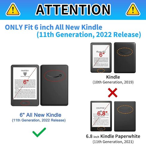 Case for All-New Kindle 11th/12th Generation 6 inch 2022/2024 Release Lightweight Protective PU Leather Smart Stand Cover with Auto Wake Sleep Case - Flower Skull in Saudi Arabia