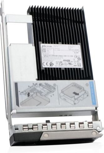 Dell 15.36 تيرابايت PCIe Gen 4 8 جيجابايت/ثانية U.3 NVMe 3.5in Enterprise PowerEdge SSD للقراءة المكثفة لـ: R440 R750 R450 T150 R470 T560 T40 R250 R740 R640 T550 T350 R540 R840 ME4024 MTFDKCC15T3TFR-DELL جي 16 هايبرد in Saudi Arabia