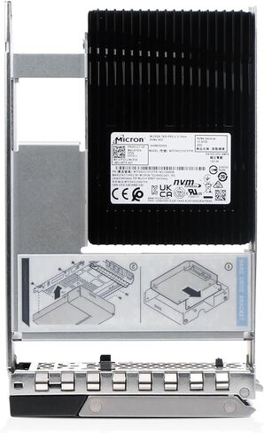 Dell 15.36 تيرابايت PCIe Gen 4 8 جيجابايت/ثانية U.3 NVMe 3.5in Enterprise PowerEdge SSD للقراءة المكثفة لـ: R440 R750 R450 T150 R470 T560 T40 R250 R740 R640 T550 T350 R540 R840 ME4024 MTFDKCC15T3TFR-DELL جي 16 هايبرد in Saudi Arabia