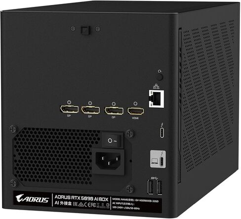 GIGABYTE AORUS RTX 5090 AI Box Graphics Card, WATERFORCE All-in-one Cooling System, Thunderbolt 5, USB-4, GV-N5090IXEB-32GD Video Card in Saudi Arabia