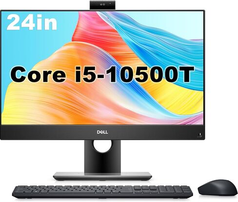 كمبيوتر مكتبي Dell OptiPlex 5490 الكل في واحد، شاشة 23.8 بوصة FHD (1920×1080)، Intel Core i5-10500T (6 نوى)، 512 جيجا SSD، 16 جيجا رام، Windows 11 Pro (متجدد) in Saudi Arabia