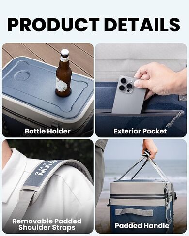 OutdoorMaster Soft Cooler Bag with Leak-Proof Design for Camping, Beach, Travel, Lunch, Drink, Ice in Saudi Arabia