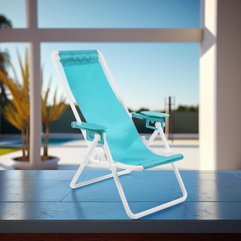 ARTIBETTER Folding Beach Chair Lightweight Portable Lounge Chair with Breathable Design and Stable Support for Outdoor Camping Beach and Picnic in Saudi Arabia