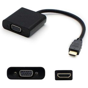 AddOn Lenovo 0B47069 Compatible HDMI 1.3 Male to VGA Female Black Active Adapter for Resolution Up to 1920x1200 (WUXGA) in Kuwait