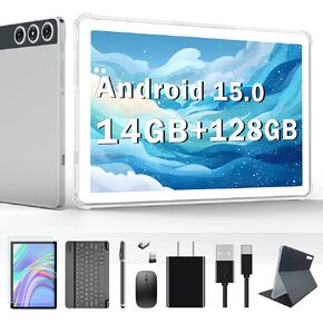 أحدث جهاز لوحي Android 15 لعام 2026، أجهزة لوحية مقاس 10 بوصات مع مساحة تخزين 128 جيجابايت، وذاكرة الوصول العشوائي (RAM) سعة 14 جيجابايت، وسعة 1 تيرابايت قابلة للتوسيع، وأجهزة لوحية خلوية مزدوجة 4G مع لوحة مفاتيح تدعم 5 جيجا هرتز WiFi/Bluetooth 5.0، ومعال in Kuwait