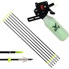 FENJANR الرماية 6 قطع سهام صيد السمك 31.5 بوصة سهم من الألياف الزجاجية الصلبة مع رأس سمكة عريض لقوس منحني وقوس مركب لصيد الأسماك in Kuwait