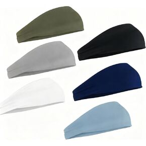 Sport Headbands for Men 6 Pack, Summer-Exclusive Lightweight Elastic Soft Fabric Non-Slip Men Hair Bands Hair Warp Running Cycling Sports Tennis Basketball Daily Workout in Saudi Arabia