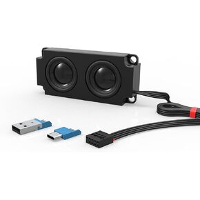 ElecGear Internal and External USB Computer Speaker, 9Pin USB Connector for PC Case Motherboard and Additional Adapter for Windows Desktop Laptop Android Phones Pads in Saudi Arabia