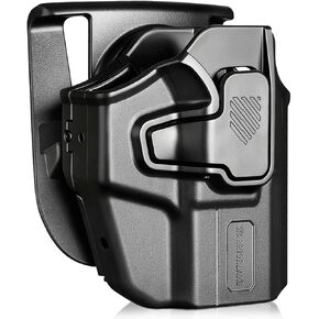 WARRIORLAND Universal OWB Paddle Holster w/Optic Cut, Fits Glock 19/26/ 43X, FN Reflex, M&P Shield Plus, Springfield Hellcat/Hellcat Pro, Taurus G3C & 40+ Compact/Subcompact Pistols (Right Hand) in Saudi Arabia