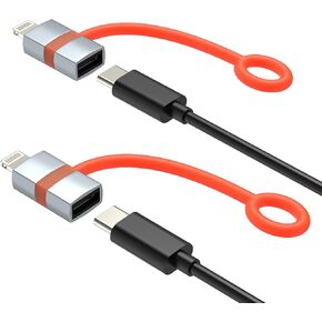 USB C to Lightning Adapter (2Pack) for iPhone 14 13 12 Pro Max Cable for Apple Type C Female Lighting Male Converter Adaptor Charger Adaptador Charging Connector for Ipad Tipo C Lightening Phone Fast in Saudi Arabia