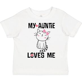 inktastic My Auntie Loves Me Toddler T-Shirt in Kuwait