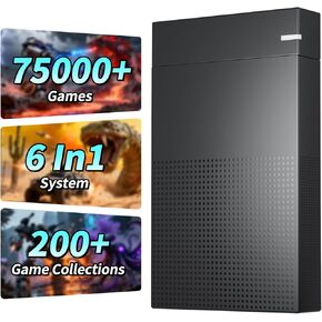 Kinhank 4TB Retro Game Hard Drive with 75000+ Games,6 In1System Retro Game Consoles， Compatible with 200+Emulators, Portable Game Hard Drive Disk Compatible with Win 7/8/10/11 in Saudi Arabia