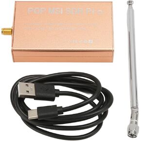 جهاز استقبال POP MSI SDR Pro محدد ببرنامج راديو 10 كيلو هرتز إلى 2 جيجا هرتز واسع النطاق 14 بت SDR، متوافق مع معالج طيف الراديو RSP1، متعدد الوظائف مع SDRuno in Saudi Arabia