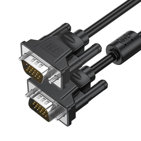 DurabilityVGA Cable VGA Monitors Cable with Ferrite Cores for Clear ImagesOutput in Saudi Arabia