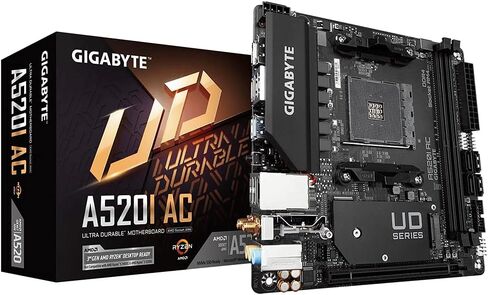 GIGABYTE A520I AC AMD A520 Socket AM4 Mini ITX DDR4-SDRAM Motherboard in Saudi Arabia