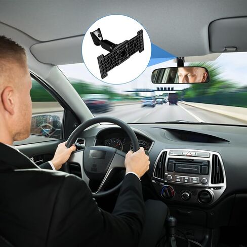 VOSAREA 1 Set Car Rear View Mirror Back Plate Panel + Mirror Dash Cam Mount Arm Rear View Camera Mount Kit for Car DVR Instead of Strap in Saudi Arabia