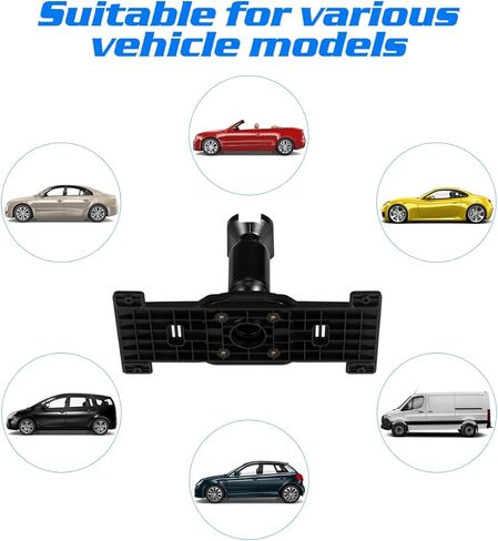 VOSAREA 1 Set Car Rear View Mirror Back Plate Panel + Mirror Dash Cam Mount Arm Rear View Camera Mount Kit for Car DVR Instead of Strap in Saudi Arabia
