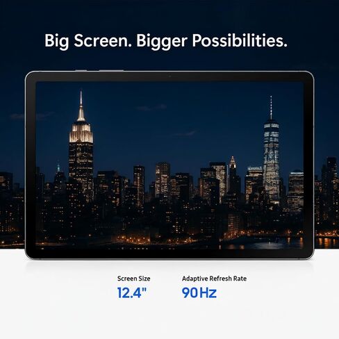 جهاز لوحي Samsung Galaxy Tab S9 FE+ مقاس 12.4 بوصة وسعة 128 جيجابايت باللون الفضي (الإصدار الأمريكي 2023) يعمل بنظام Android مزود ببطاقة MicroSD بسعة 128 جيجابايت وموزع USB-C 5 في 1 لسطح البخار in Saudi Arabia