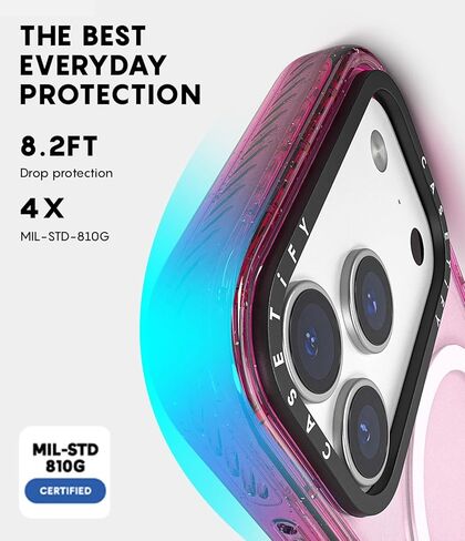 حافظة CASETiFY Impact iPhone 17 Pro [رفيعة/متوافقة مع Magsafe / 8.2 قدم حماية من السقوط بدرجة عسكرية 4X] - قيلولة - أسود شفاف in Kuwait