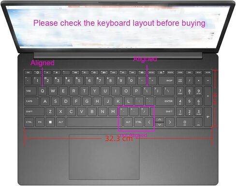 Keyboard Skin Compatible for HP OmniBook 5 16" 16-af 16-ag 16-bc 16z-ag100 16z-bc100 16-bc1047nr 16-af1037nr & OmniBook 3 15-fn Series 15-fn0087nr (NOT fit HP 16-fb 14-he/fp/ha Series) (Purple Blue) in Saudi Arabia