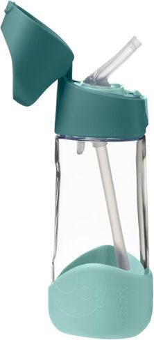 b.box 20oz Tritan Kids Water Bottle –Toddler Drink Bottle with Straw for School, Daycare, Travel w/Easy-Grip Triangular Design, Leak Proof Lid & Handle, BPA Free, Dishwasher Safe (Indigo Rose) in Saudi Arabia