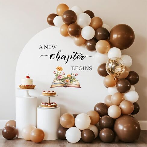 LANKBACK A New Chapter Begins Decal Storybook Baby Shower Decorations Bridal Shower Engagement Wedding Party Decorations in Saudi Arabia