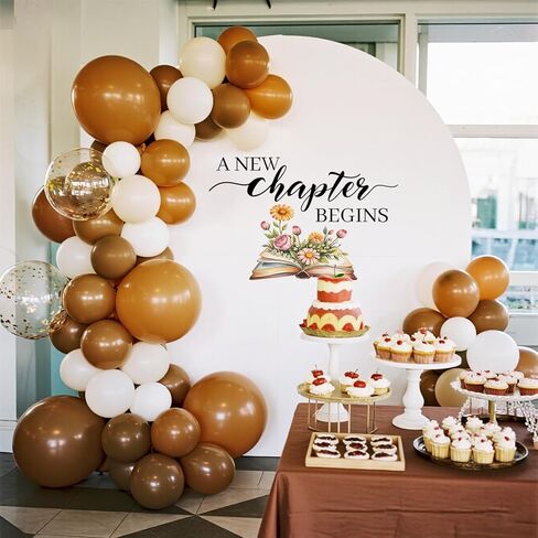 LANKBACK A New Chapter Begins Decal Storybook Baby Shower Decorations Bridal Shower Engagement Wedding Party Decorations in Saudi Arabia