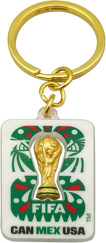 الإصدار الرسمي لكأس العالم FIFA 2026 - سلسلة مفاتيح دوارة ثلاثية الأبعاد لكأس FIFA مقاس 1.75 بوصة - عنصر إصدار لهواة الجمع - سبيكة زنك فاخرة وأكريليك؛ مثالية للمفاتيح وحقائب الصالة الرياضية وحقائب الظهر in Kuwait