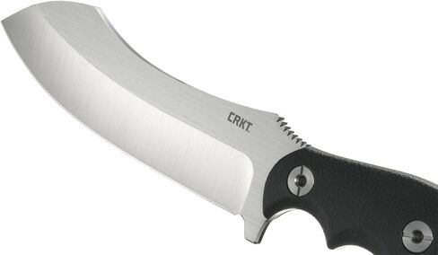 CRKT Catchall Outdoor Survival Fixed Blade Knife with Sheath: Stainless Steel Plain Edge Blade, Glass-Reinforced Nylon w/Rubber Overlay Handle, 2866 in Kuwait